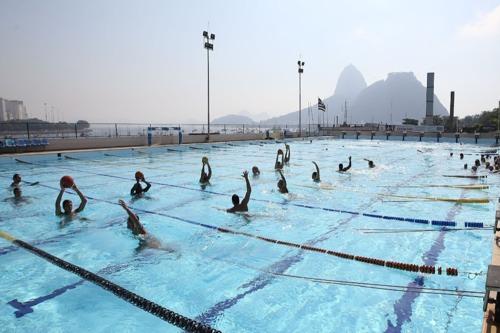 Treino da seleção brasileira de polo aquático/ Foto: Satiro Sodré / SSPress